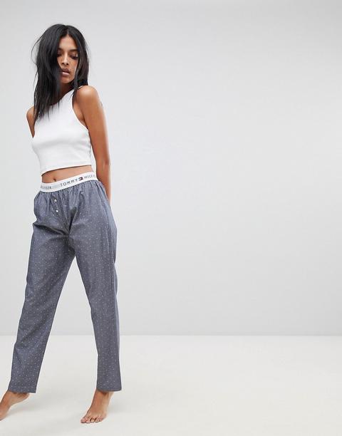 Pantalones Tejidos Icónicos De Algodón De Tommy Hilfiger