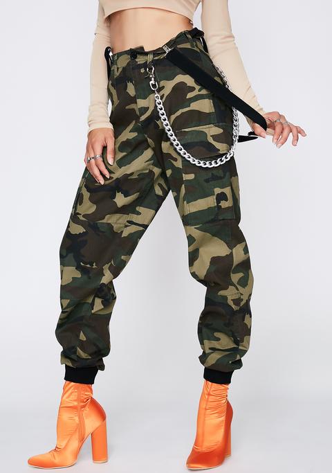 suspender cargo pants