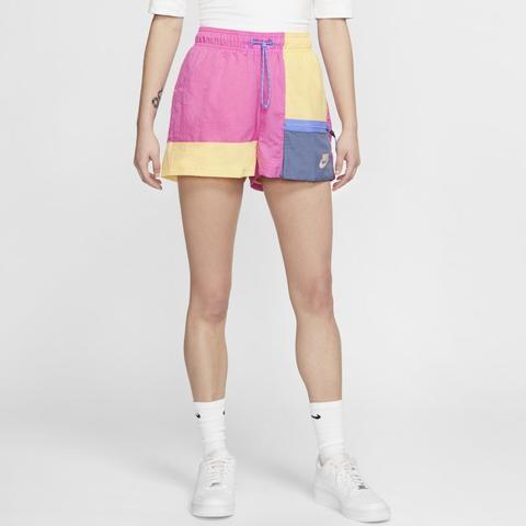 nike sportswear icon clash shorts pink