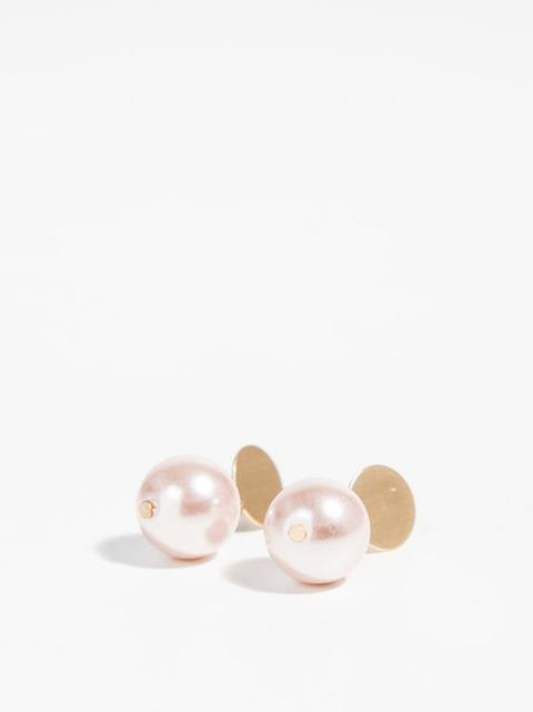 Bisuteria Earring Corto Metal Perla Blush Pearls