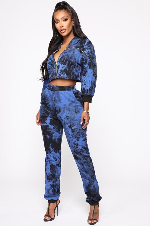 Tie Dyin' To Chill Jogger Set - Blue