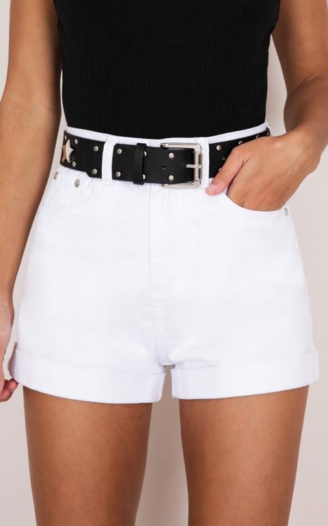 Another Life Shorts In White