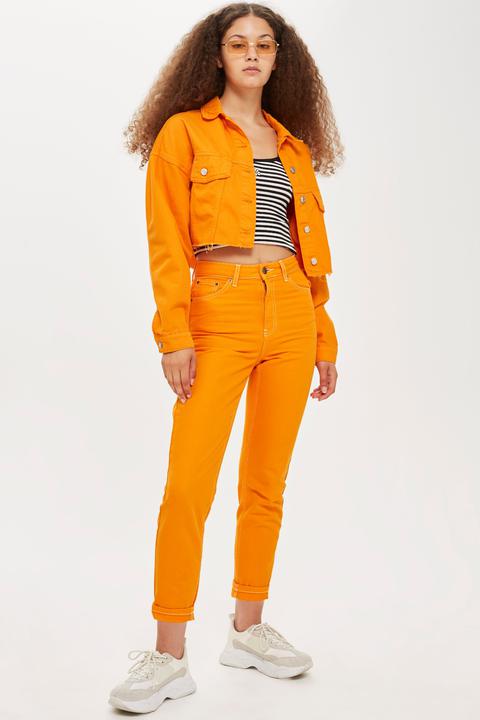orange jeans womens
