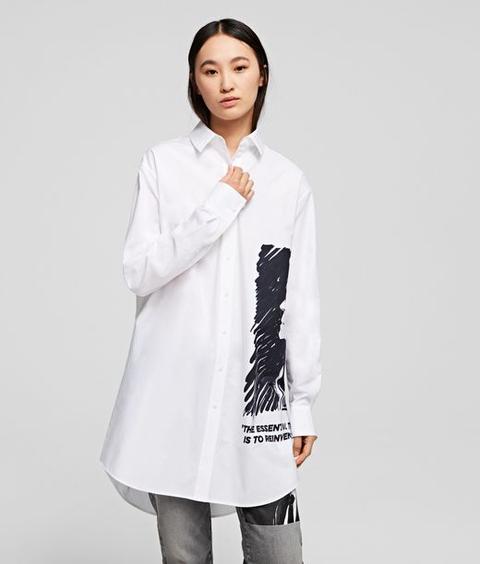 Karl Legend Oversized Tunic Shirt