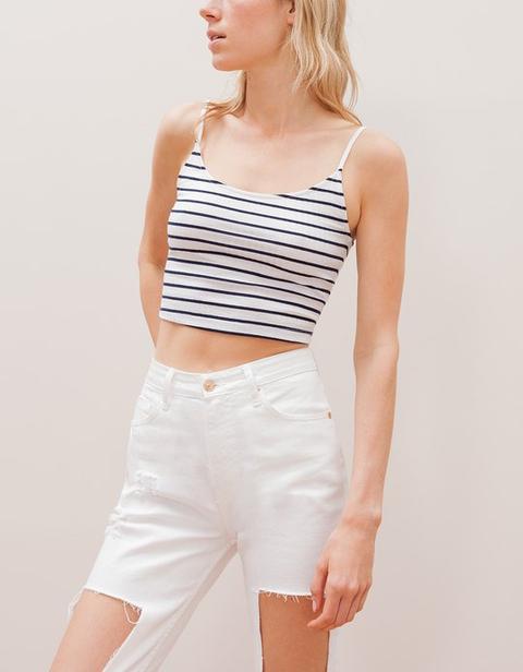 Crop Top Canalé