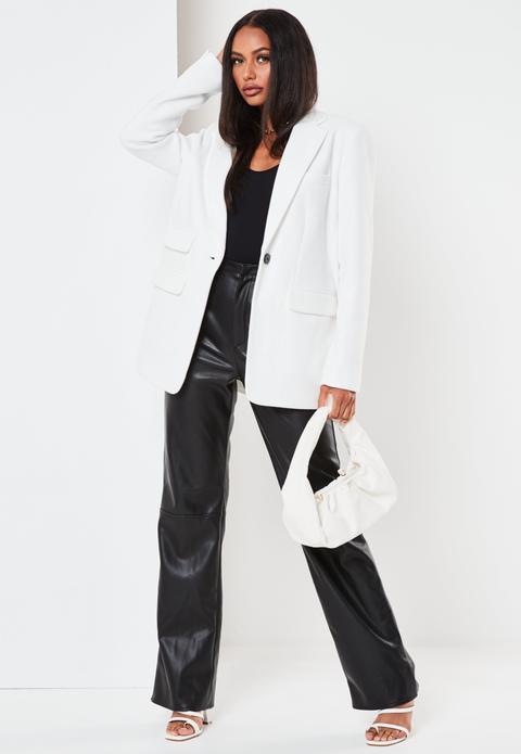 Manteau Blazer Blanc Boyfriend