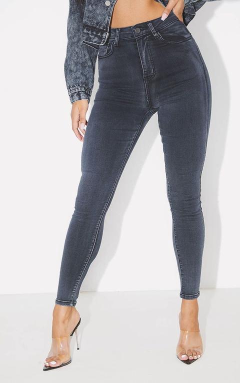 Prettylittlething Black 5 Pocket Skinny Jean