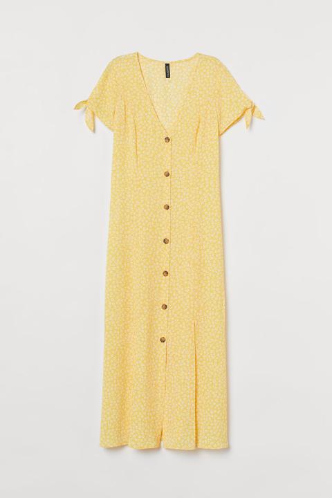 Patterned Dress - Yellow
