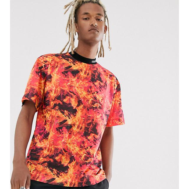 Collusion Flame Print T-shirt-multi 