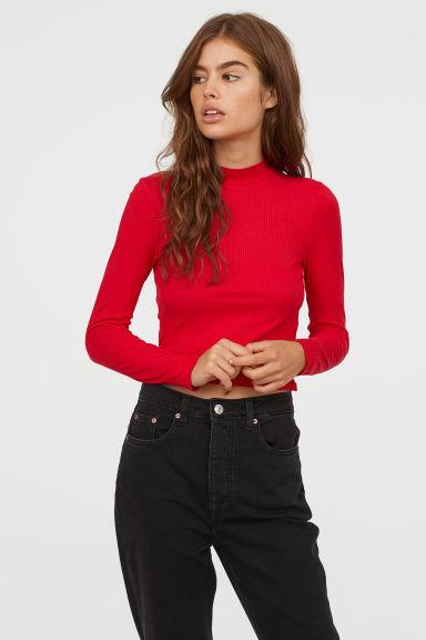 mock turtleneck top