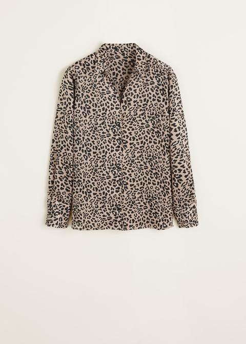 Camicia Stampa Leopardata