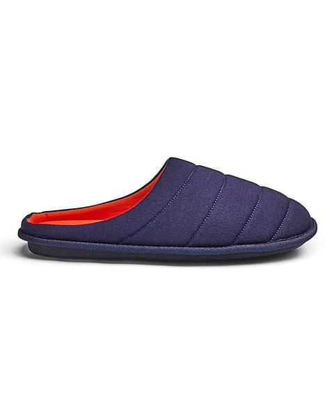 Jersey Quilted Mule Slippers from JD 
