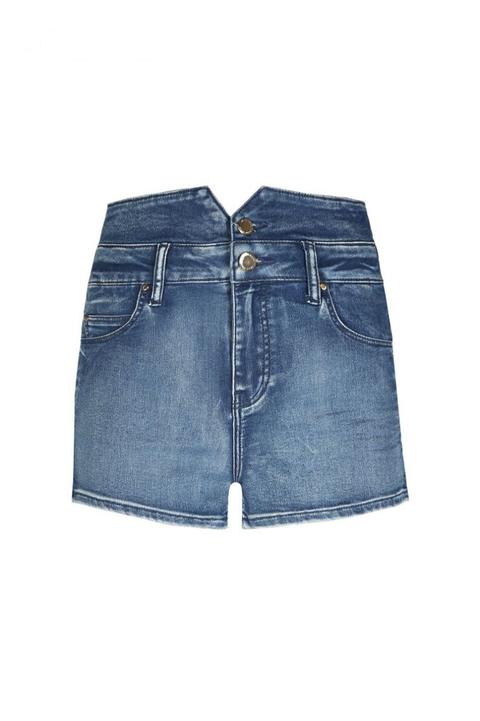 Pantaloncini Di Jeans A Vita Alta