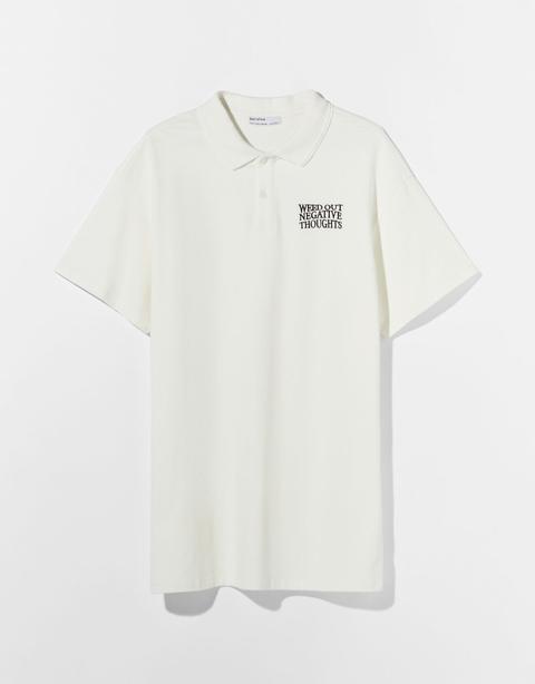 Camiseta Polo Oversize Bordado