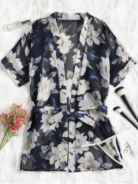 Kimono Floral Robe