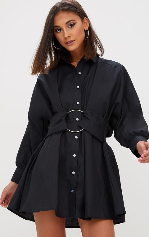 robe chemise noire