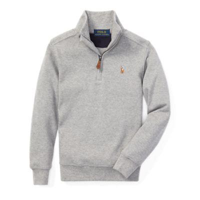 cotton half zip pullover