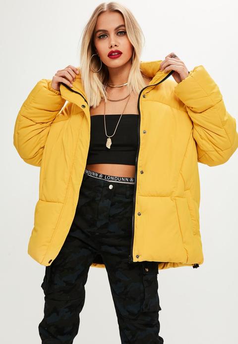 Yellow Ultimate Oversized Padded Jacket, Mustard