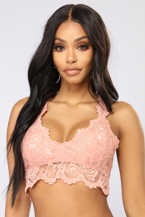 On Your Mark Bralette - Mauve