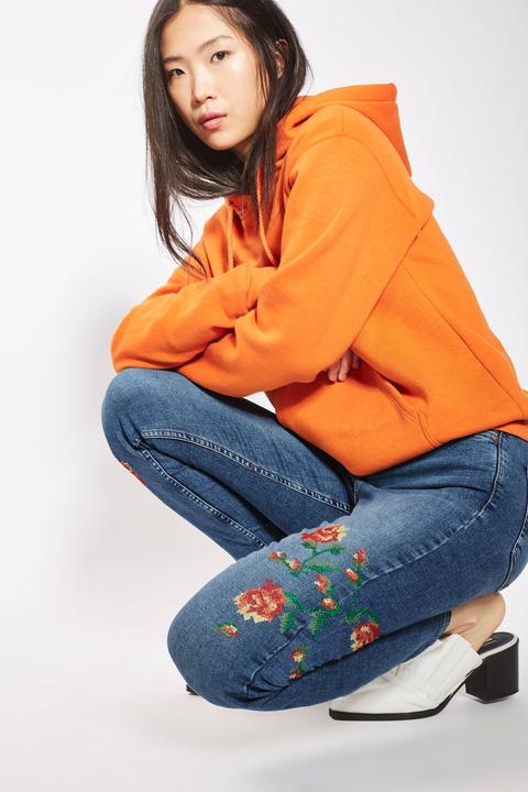 Moto Embroidered Jamie Jeans