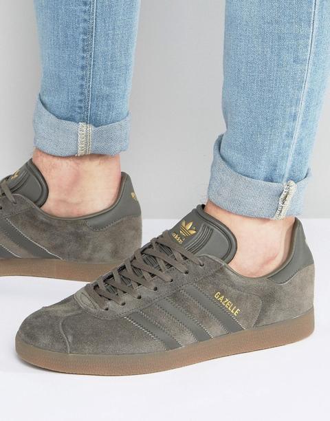 Adidas Originals - Gazelle Bb2754 - Scarpe Da Ginnastica Grigie - Grigio