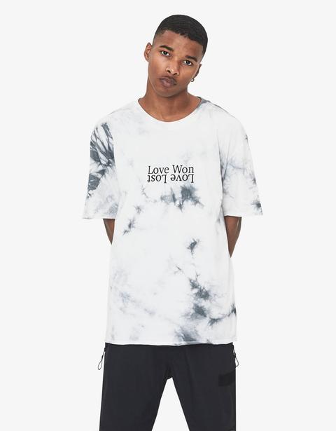 camiseta tie dye bershka