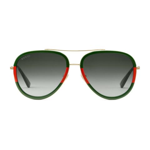 Occhiali Da Sole Aviator In Metallo