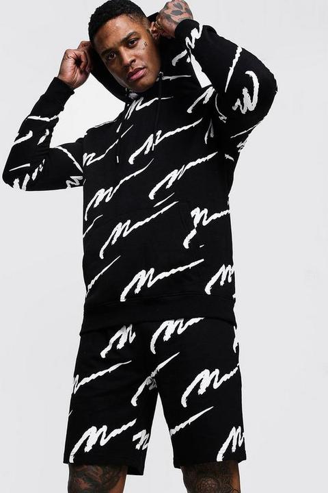 man printed tracksuit