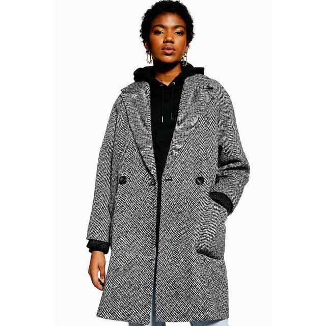 topshop herringbone coat