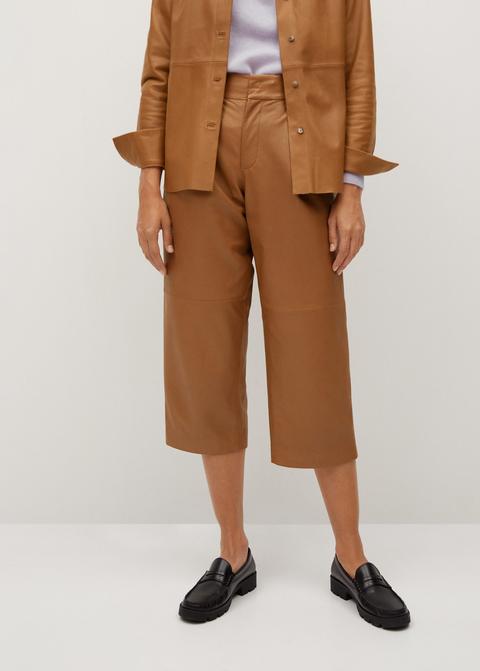 Pantalón Culotte Piel