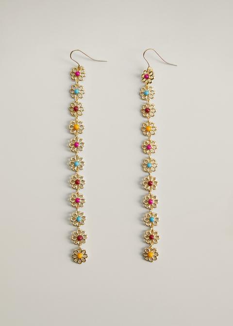 Pendientes Colgantes Flores