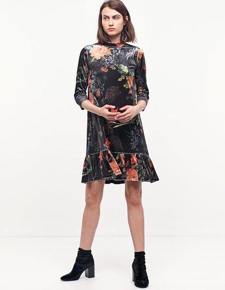 Vestito Velvet Nero