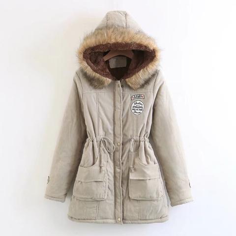 Parka Con Capucha Con Pelo Y Cintura Ajustable