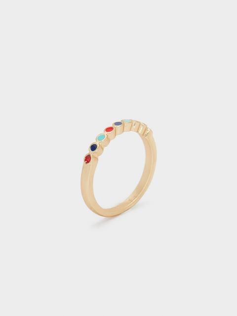 Anillo Brillantes Multicolor