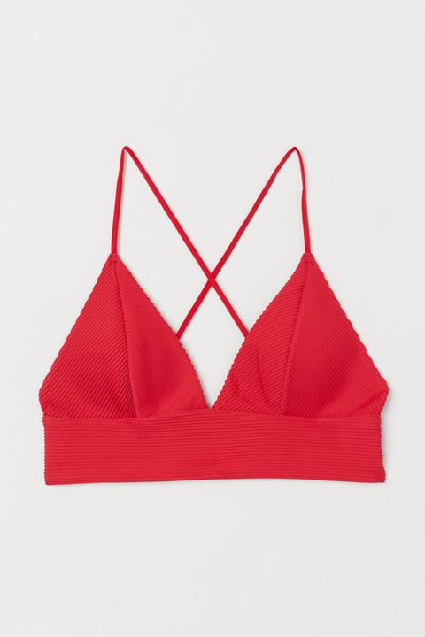 Top De Bikini Acolchado - Rojo