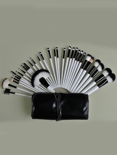 32pcs Pennelli Trucco Con Borsa Da Trucco Nera