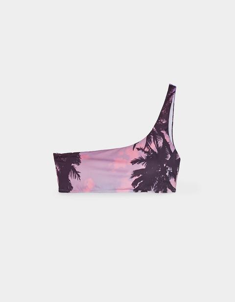 Top Bikini Con Palme