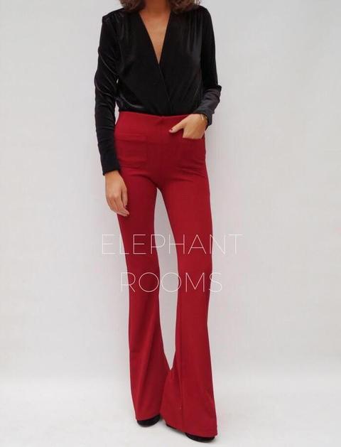 Pantalón Burdeos Bolsillo