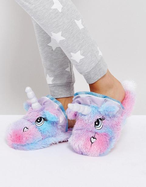 Asos - Nevada Moon - Pantofole Con Unicorno - Multicolore