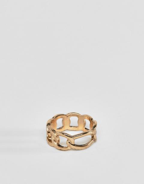 Wftw Chain Ring In Gold
