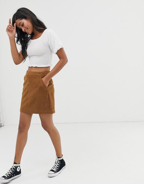 asos suede skirt