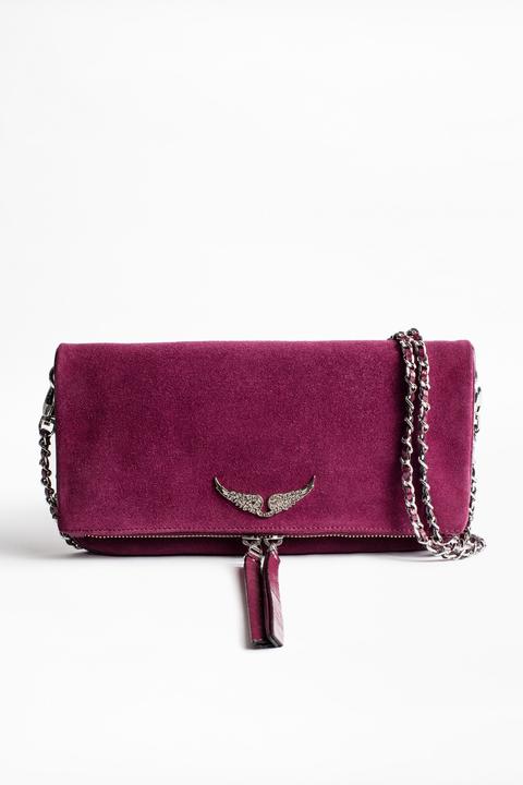 Bolso De Mano Rock Suede Patent