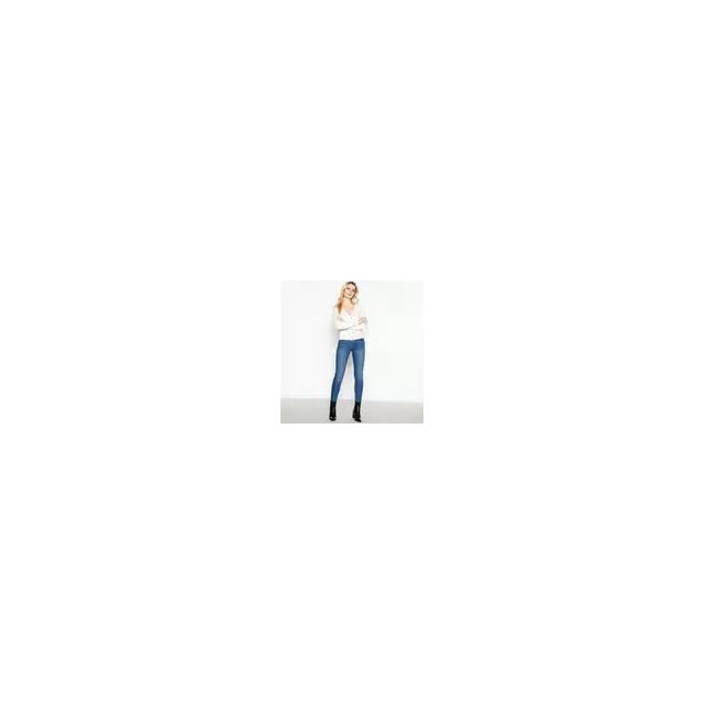 Mid Blue Mid Wash 'lulu' Skinny Jeans 