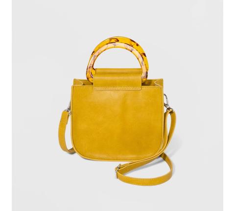 Crossbody Bag With Tortoise Handles - Wild Fable™ Yellow