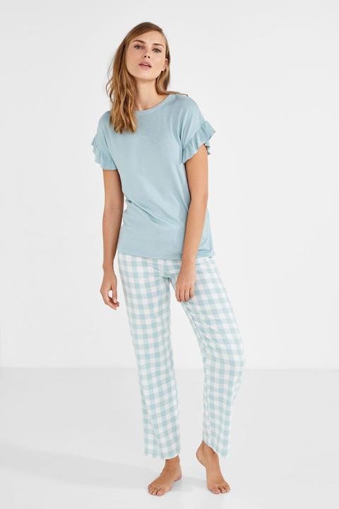 Pijama Largo Con Estampado