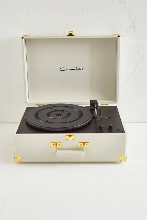 Crosley Keepsake Grey And Gold Vinyl Record Player