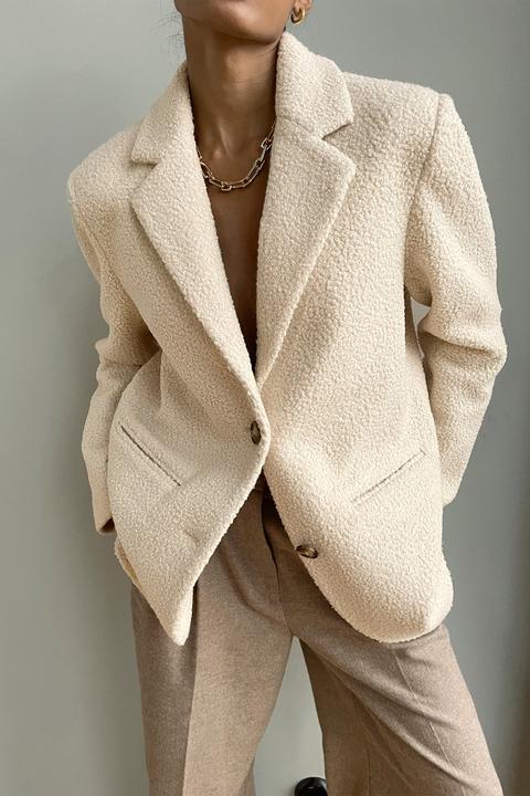 Na-kd Trend Fluffy Blazer - Beige