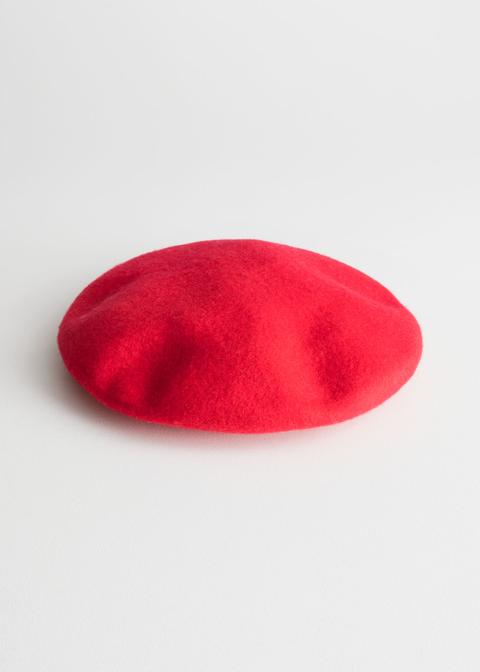 Wool Beret - Red