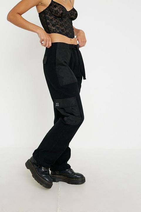 urban outfitters black cargo pants