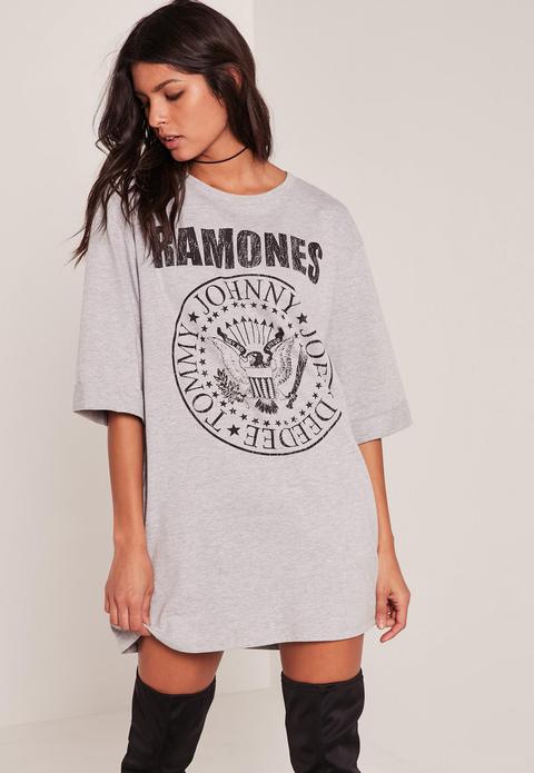 Grey Ramones T-shirt Dress